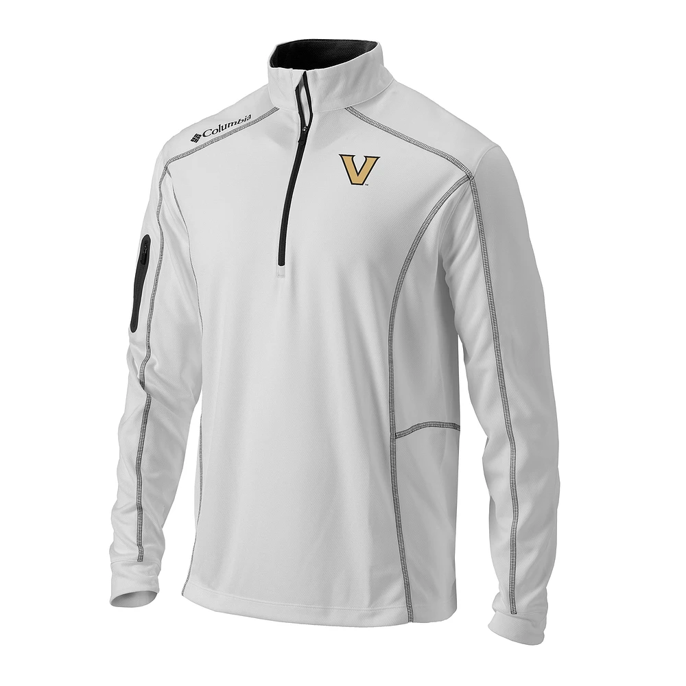 Men's Columbia Vanderbilt Commodores Omni-Wick Shotgun Quarter-Zip Pullover
