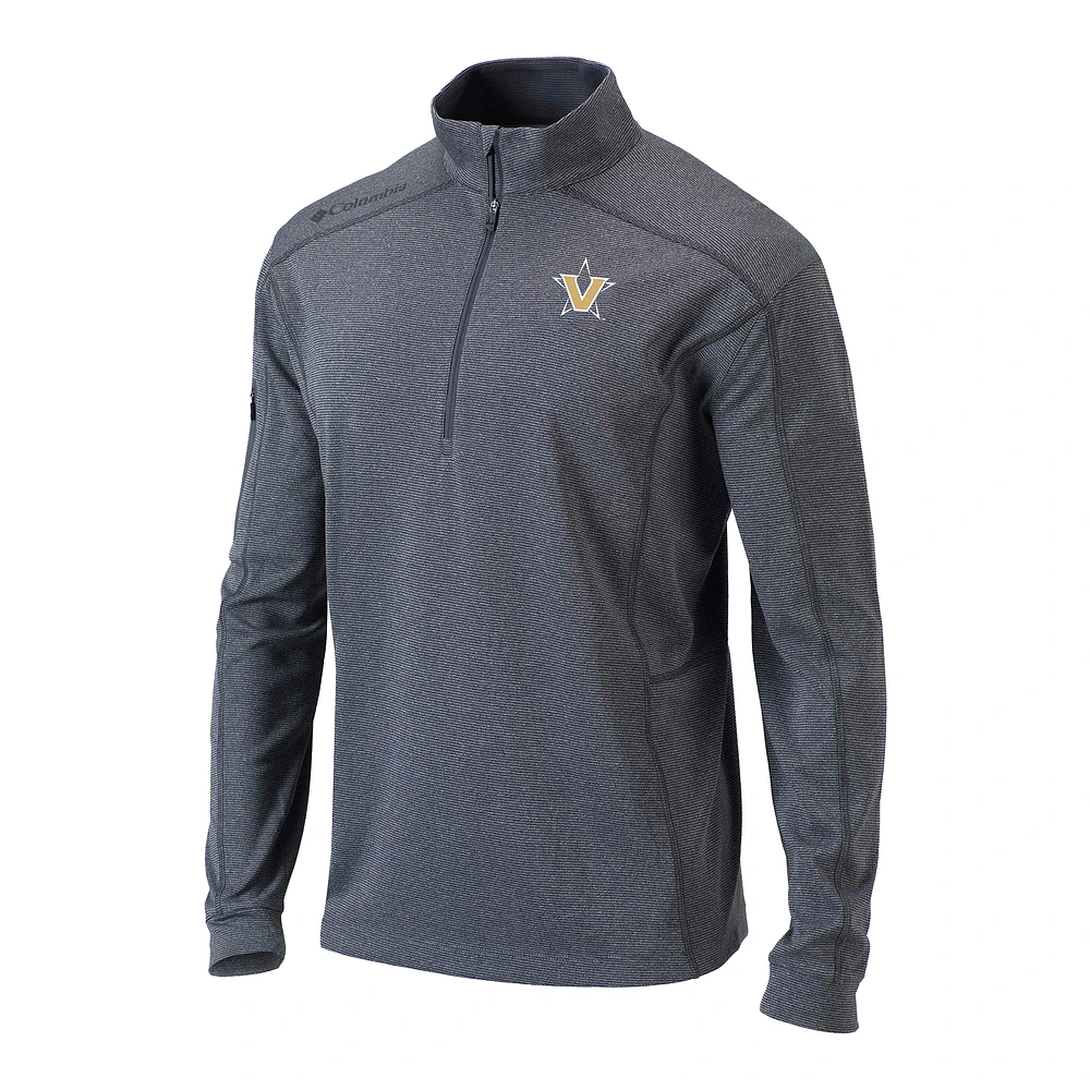 Men's Columbia Gray Vanderbilt Commodores Omni-Wick Shotgun Quarter-Zip Pullover
