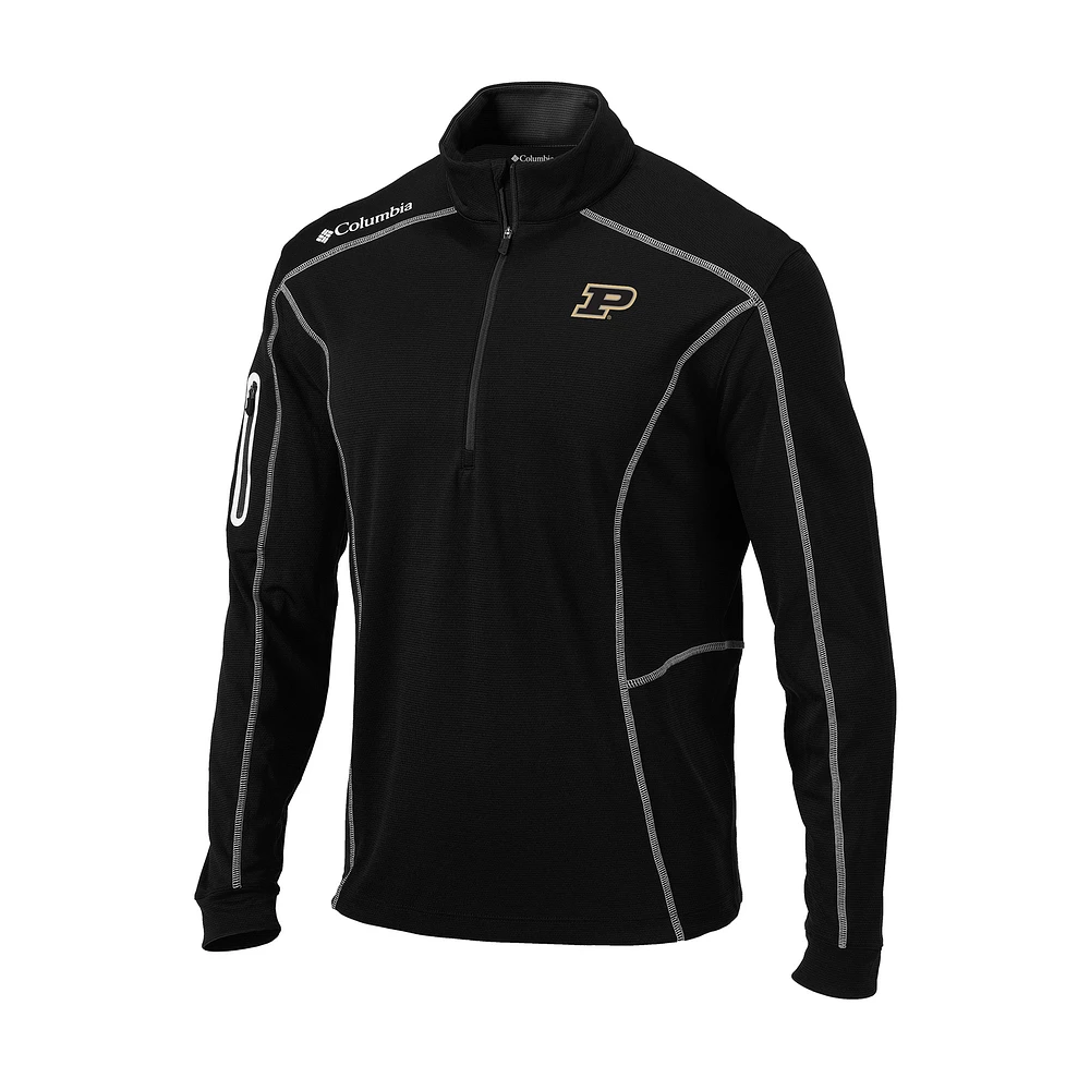 Men's Columbia Purdue Boilermakers Omni-Wick Shotgun Quarter-Zip Pullover