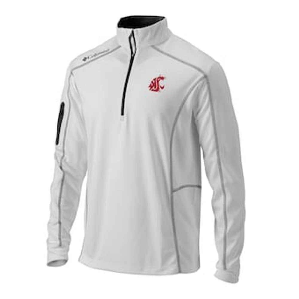 Men's Columbia Washington State Cougars Omni-Wick Shotgun Quarter-Zip Pullover