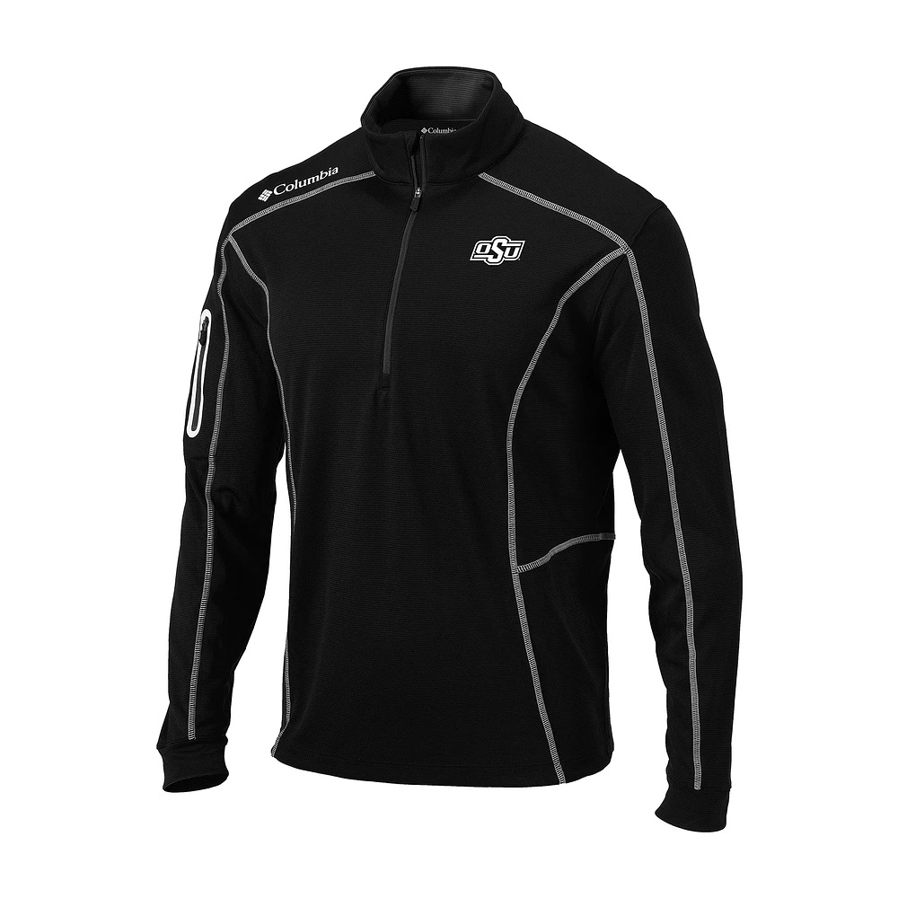 Men's Columbia Oklahoma State Cowboys Omni-Wick Shotgun Quarter-Zip Pullover