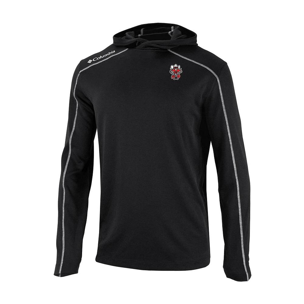 Men's Columbia Black Texas Tech Red Raiders Shotgun Pullover Hoodie