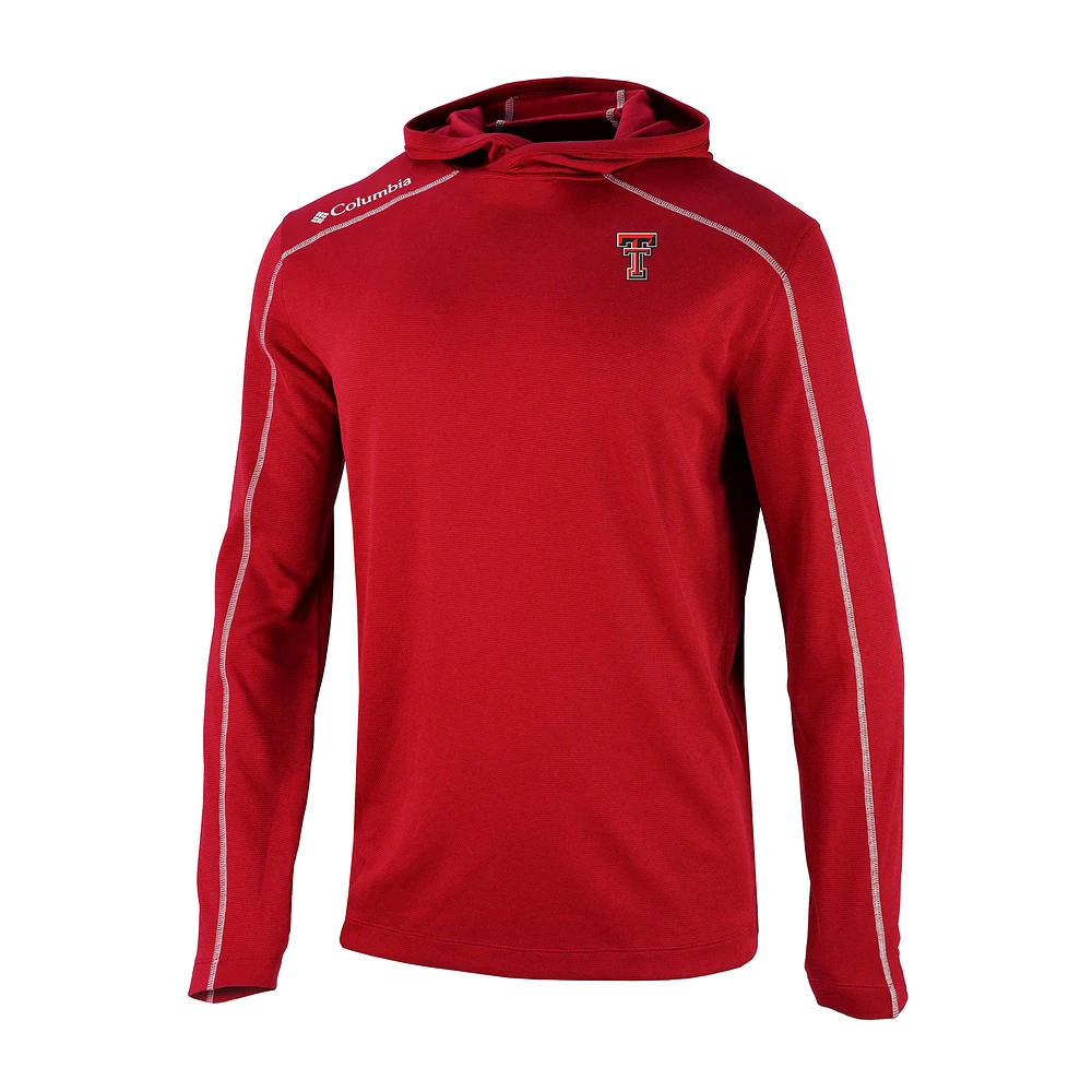 Men's Columbia Red Texas Tech Raiders Shotgun Pullover Hoodie