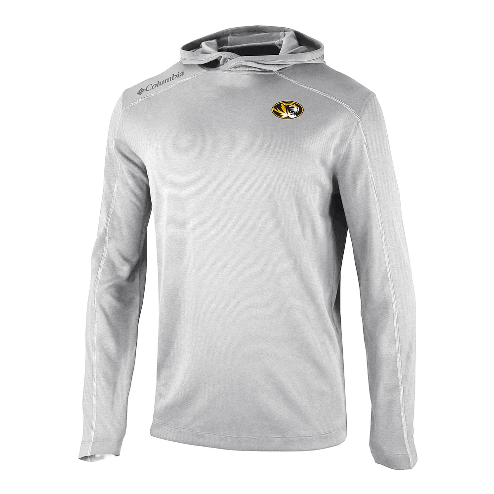 Men's Columbia Gray Missouri Tigers Shotgun Long Hoodie T-Shirt