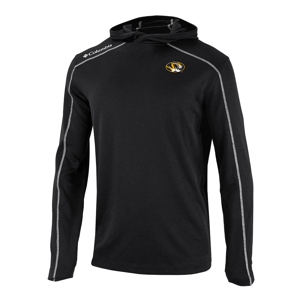 Men's Columbia Black Missouri Tigers Shotgun Long Hoodie T-Shirt