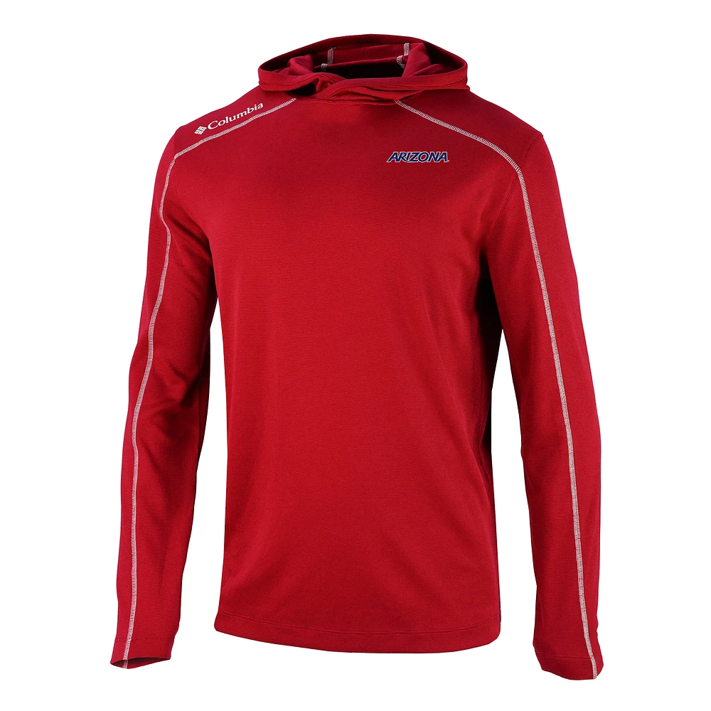 Men's Columbia Red Arizona Wildcats Shotgun Long Hoodie T-Shirt