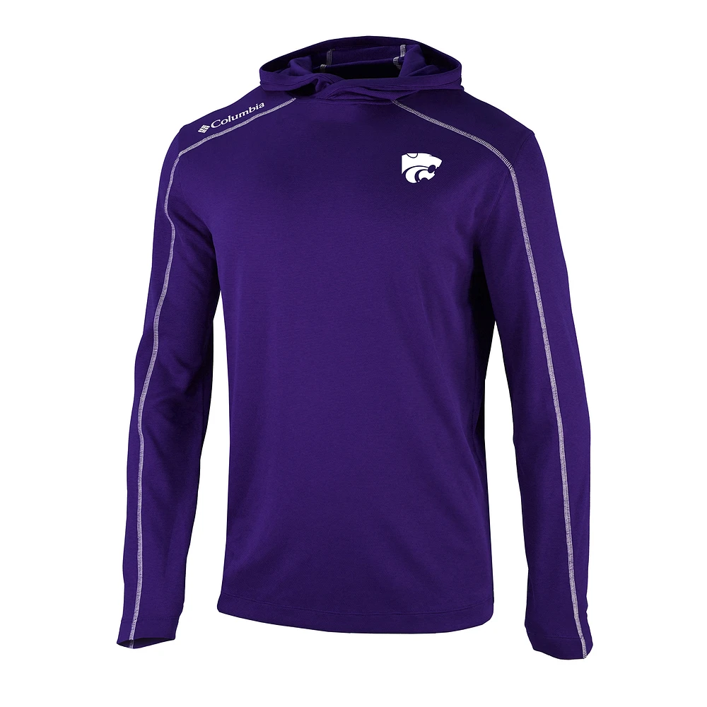Men's Columbia Purple Kansas State Wildcats Shotgun Pullover Hoodie