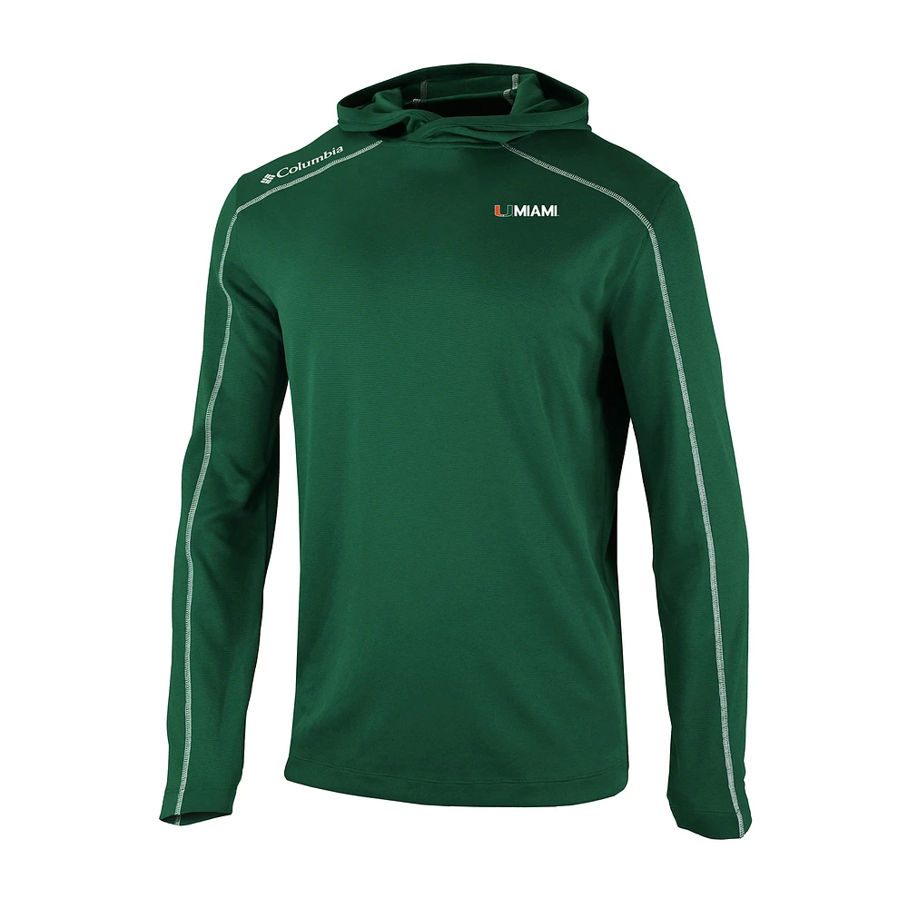 Men's Columbia Miami Hurricanes Shotgun Pullover Hoodie
