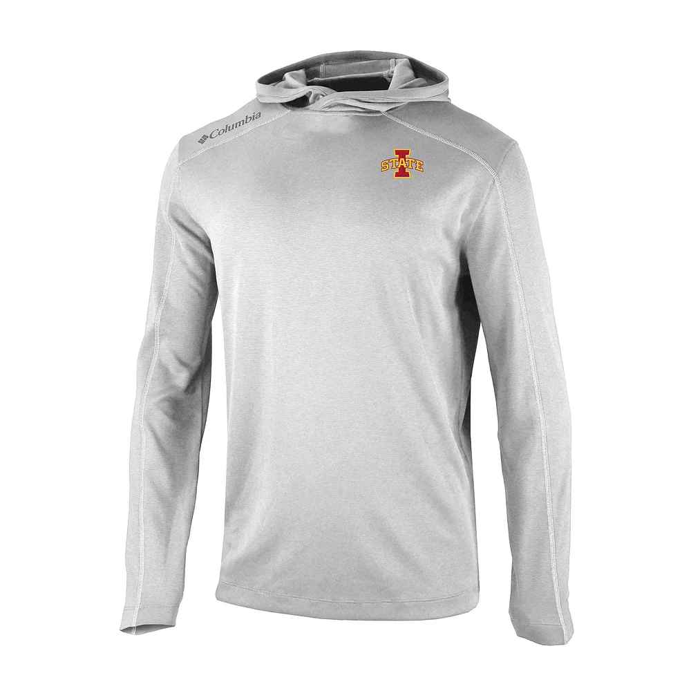Men's Columbia Gray Iowa State Cyclones Shotgun Pullover Hoodie