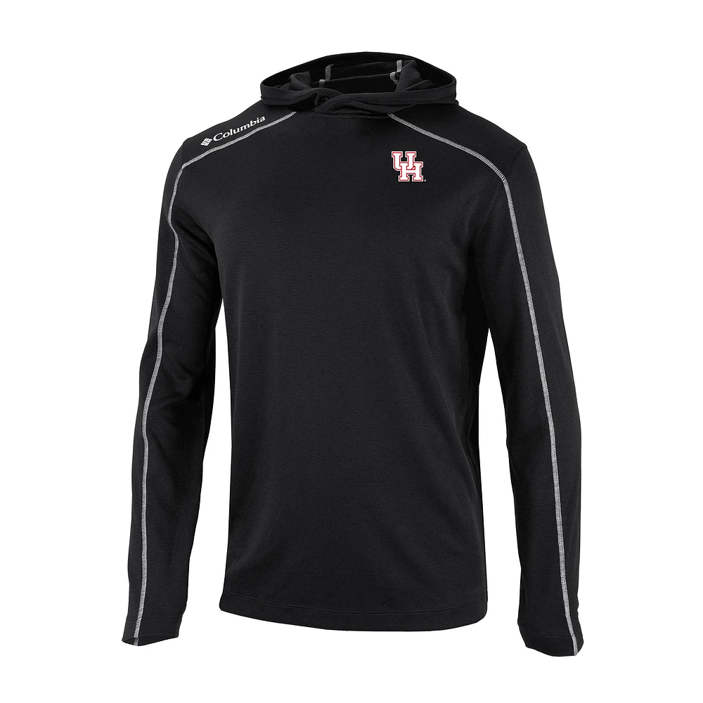 Men's Columbia Black Houston Cougars Shotgun Pullover Hoodie
