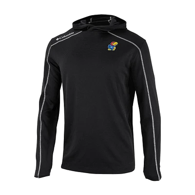 Men's Columbia Black Kansas Jayhawks Shotgun Pullover Hoodie