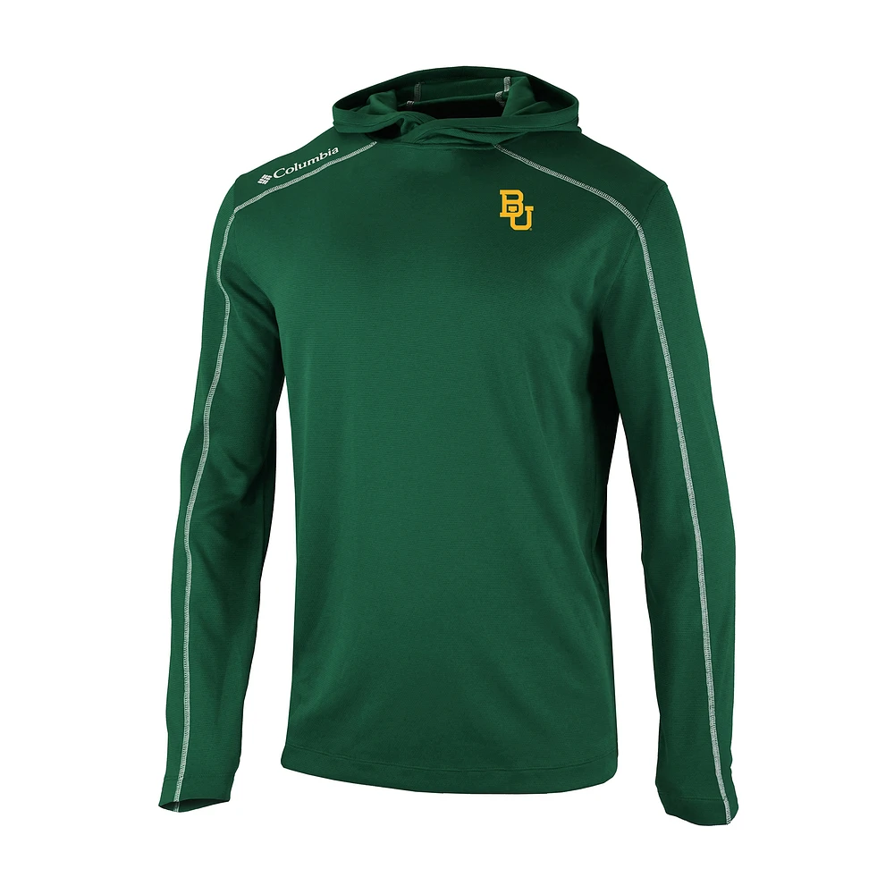 Men's Columbia Green Baylor Bears Shotgun Pullover Hoodie
