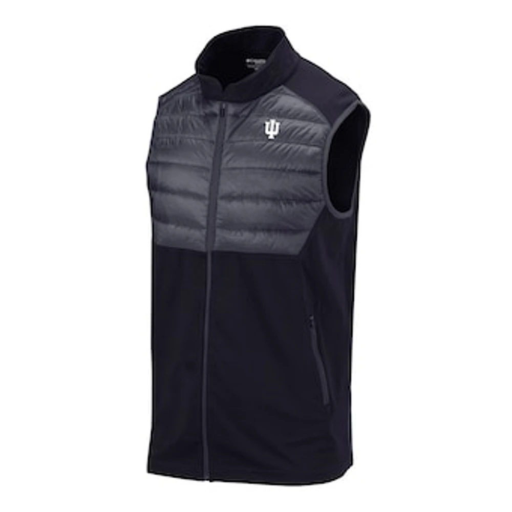 Men's Columbia Black Indiana Hoosiers Omni-Wick The Element Full-Zip Vest