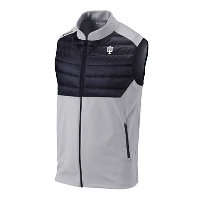 Men's Columbia Gray Indiana Hoosiers Omni-Wick The Element Full-Zip Vest