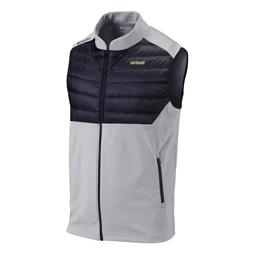 Men's Columbia Gray Colorado Buffaloes Omni-Wick The Element Full-Zip Vest