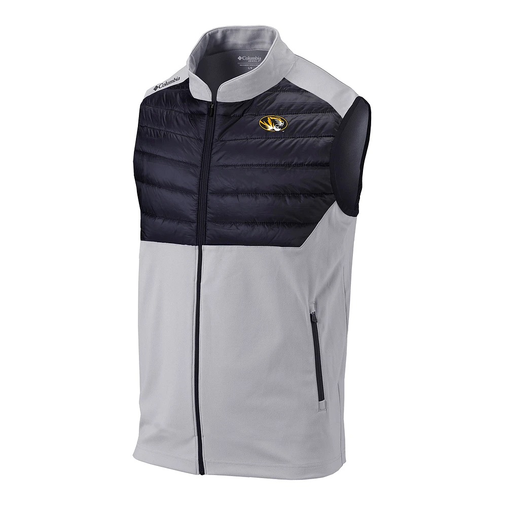 Men's Columbia Gray Missouri Tigers Omni-Wick The Element Full-Zip Vest