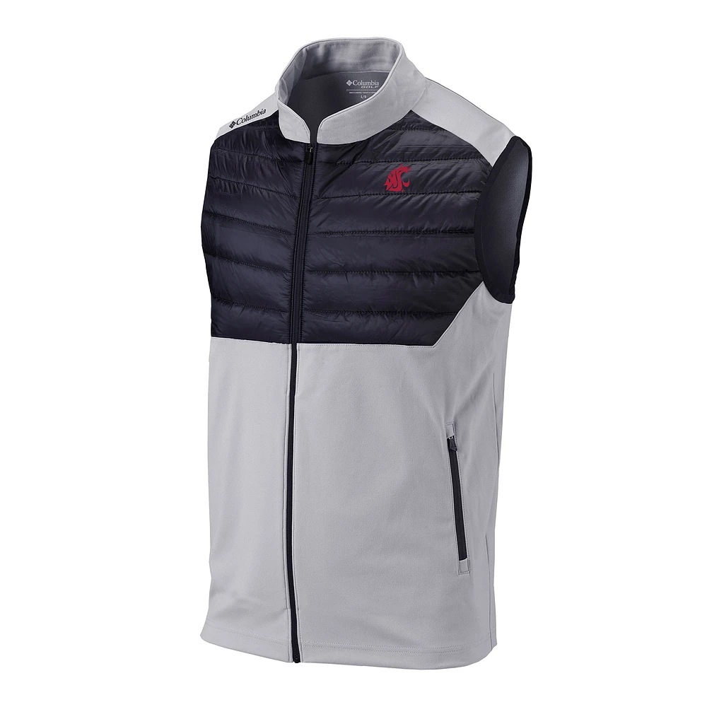 Men's Columbia Gray Washington State Cougars Omni-Wick The Element Full-Zip Vest