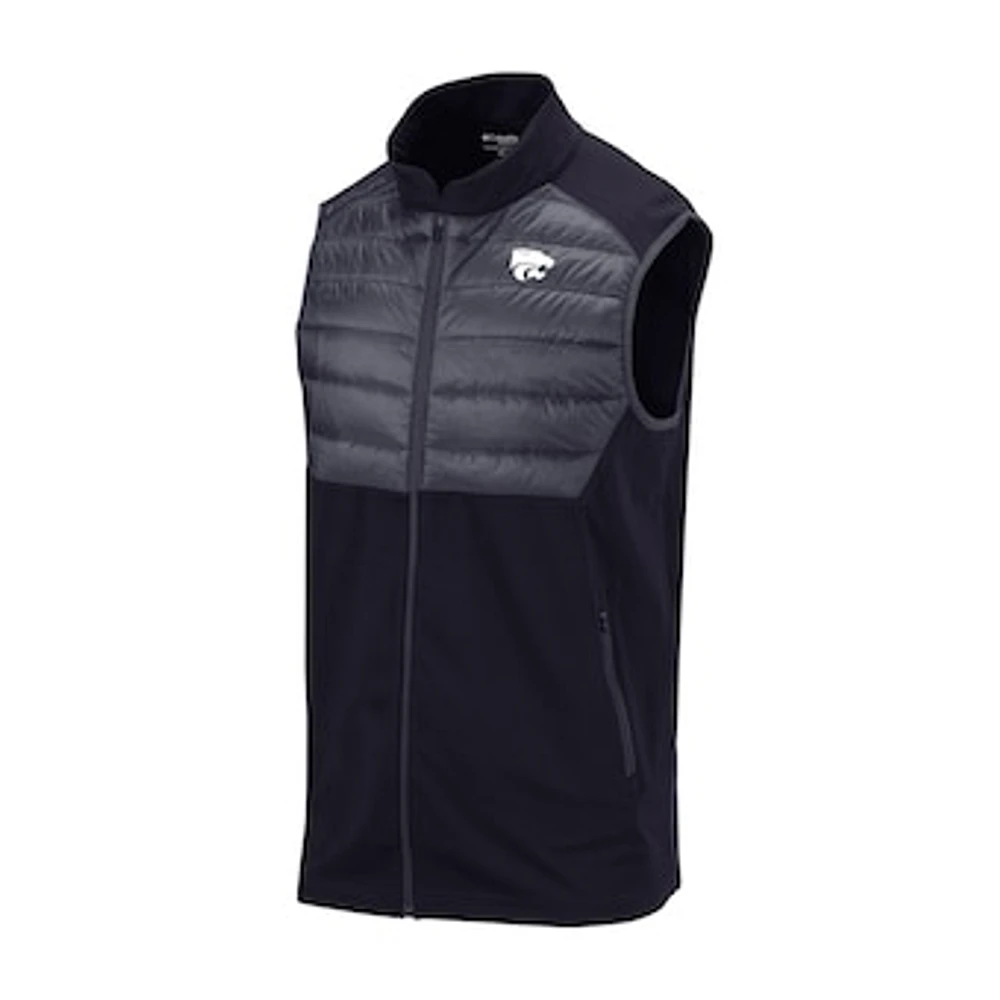 Men's Columbia Kansas State Wildcats Omni-Wick The Element Full-Zip Vest