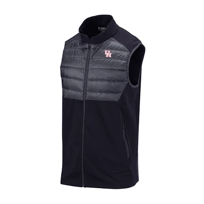 Men's Columbia Black Houston Cougars Omni-Wick The Element Full-Zip Vest