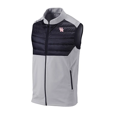 Men's Columbia Gray Houston Cougars Omni-Wick The Element Full-Zip Vest
