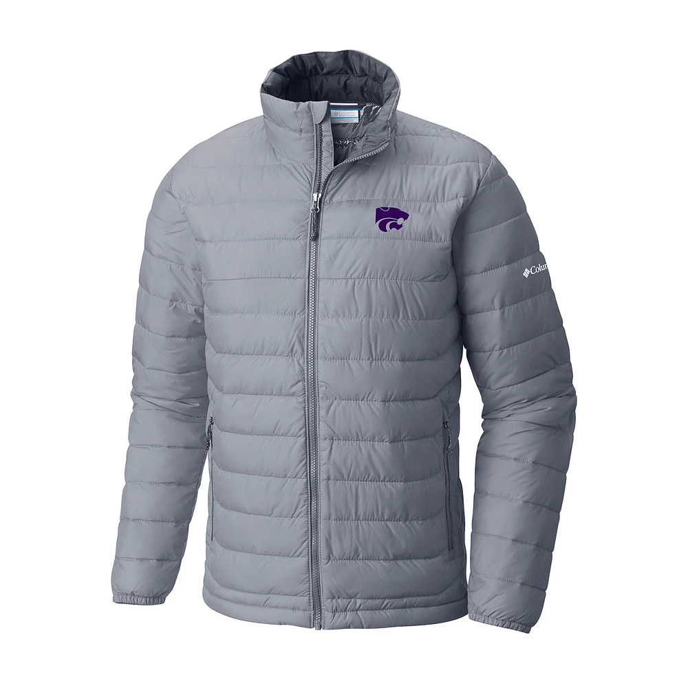 Men's Columbia Kansas State Wildcats Powder Lite Omni-Heat Reflective Full-Zip Jacket