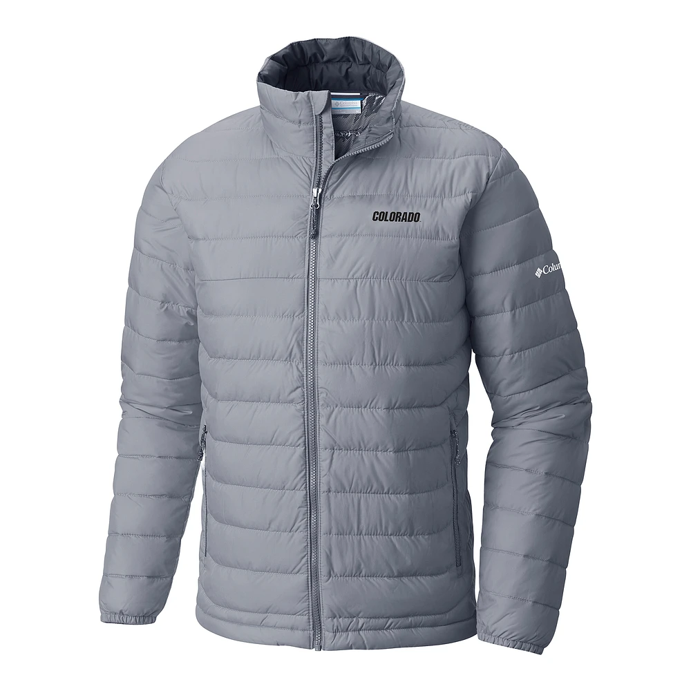 Men's Columbia Gray Colorado Buffaloes Powder Lite Omni-Heat Reflective Full-Zip Jacket