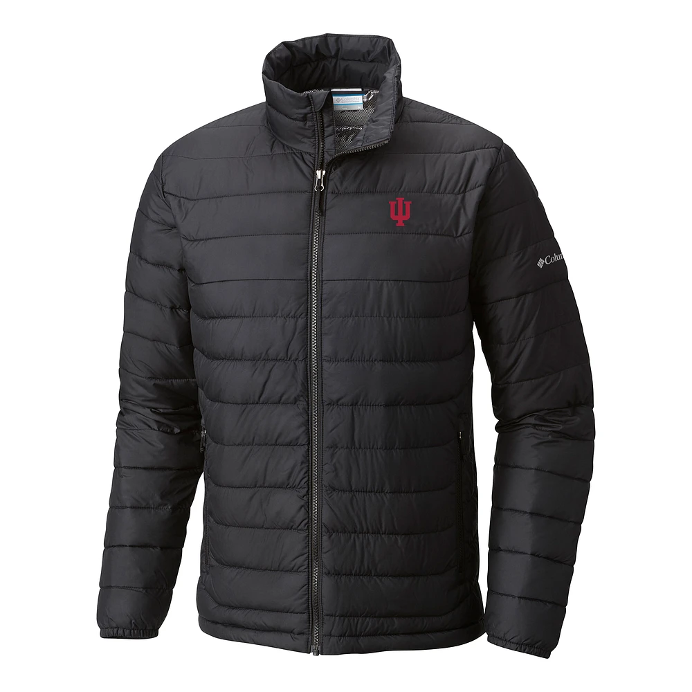 Men's Columbia Indiana Hoosiers Powder Lite Omni-Heat Reflective Full-Zip Jacket