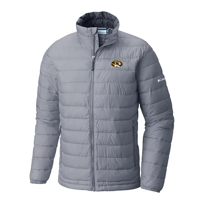 Men's Columbia Gray Missouri Tigers Powder Lite Omni-Heat Reflective Full-Zip Jacket