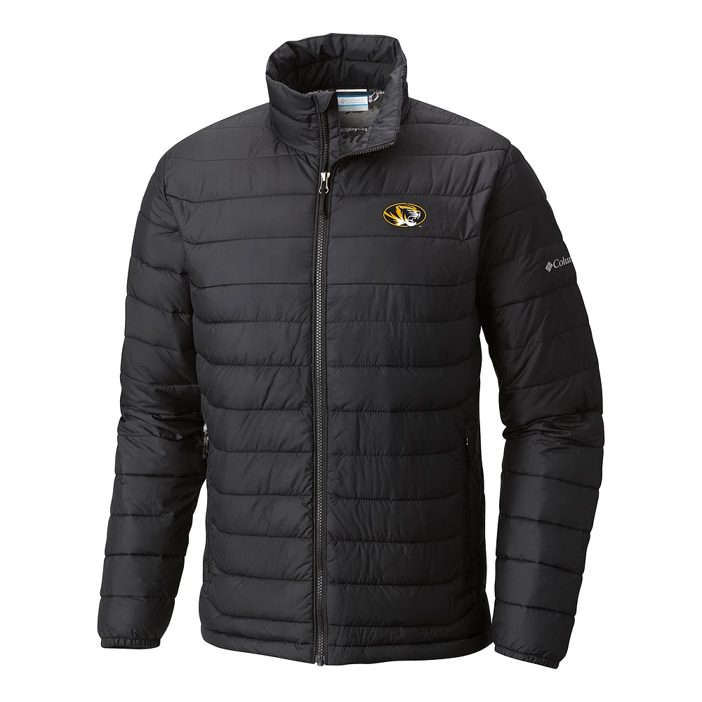 Men's Columbia Black Missouri Tigers Powder Lite Omni-Heat Reflective Full-Zip Jacket
