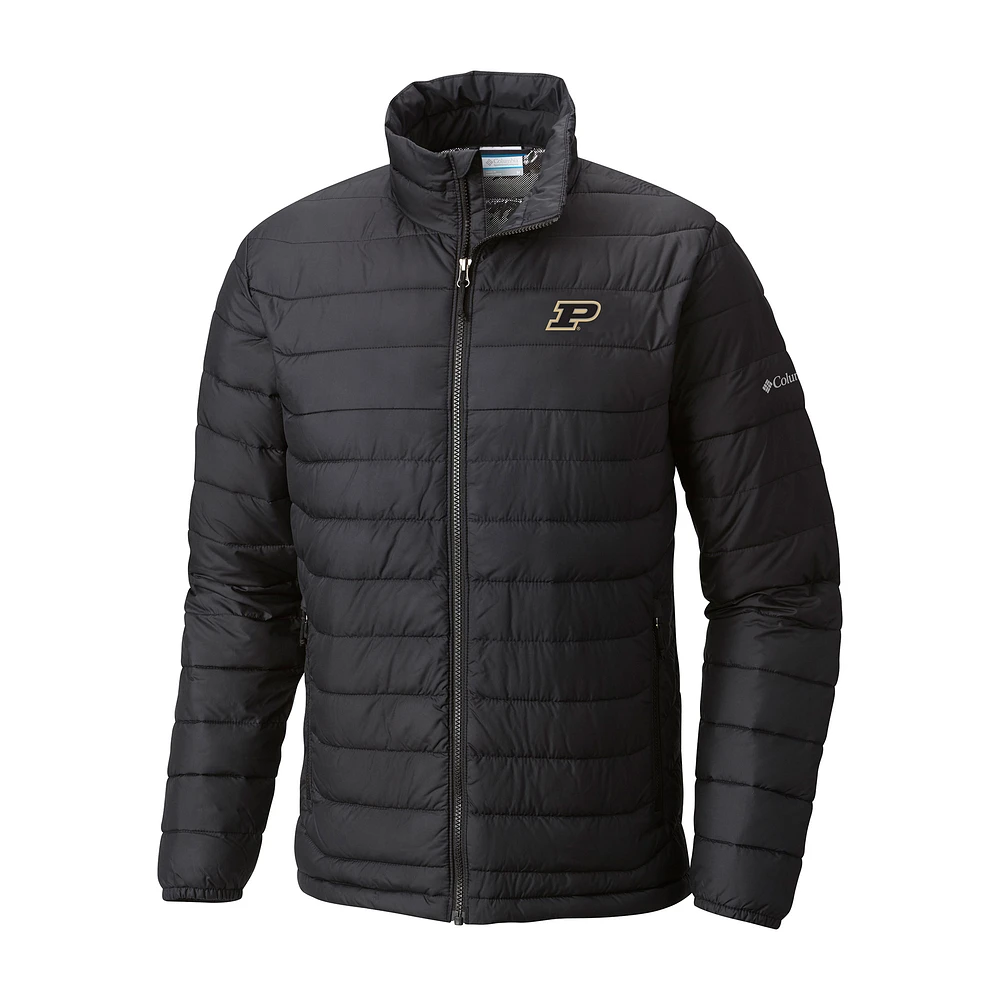 Men's Columbia Purdue Boilermakers Powder Lite Omni-Heat Reflective Full-Zip Jacket