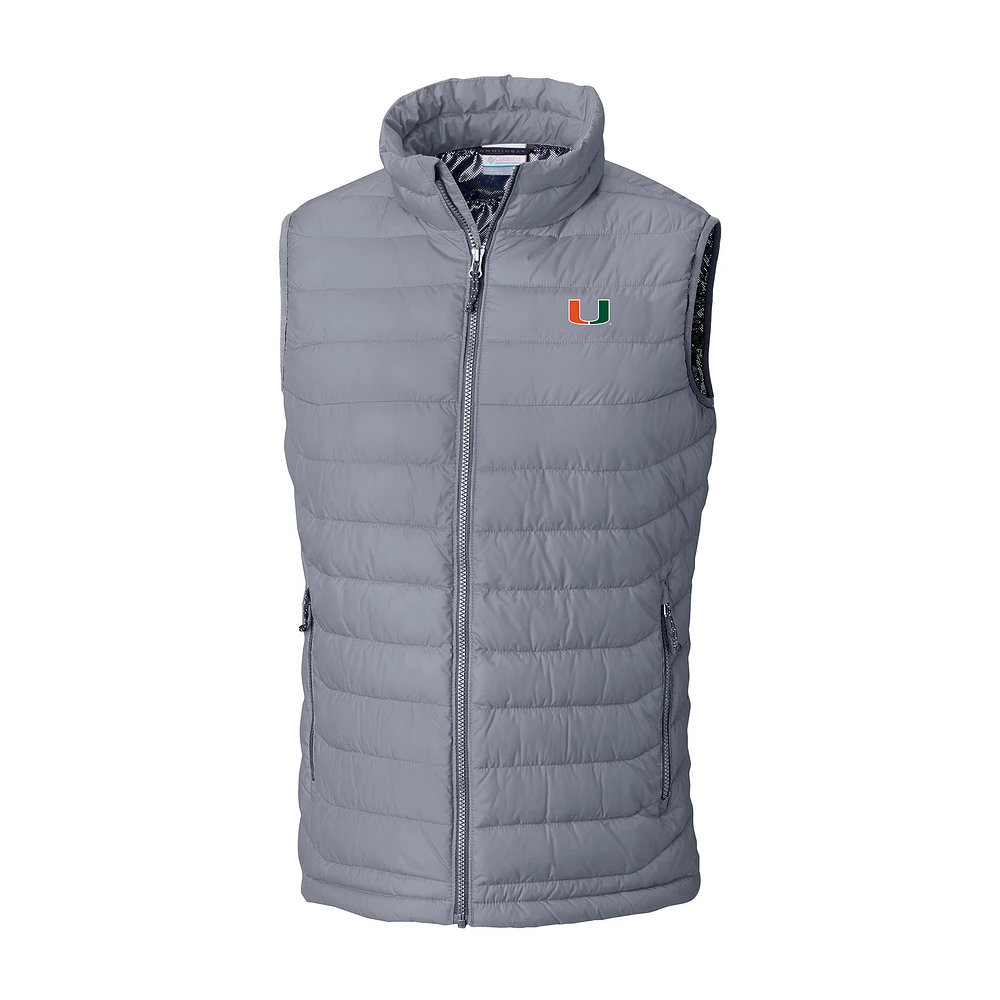 Men's Columbia Miami Hurricanes Powder Lite Omni-Heat Full-Zip Vest
