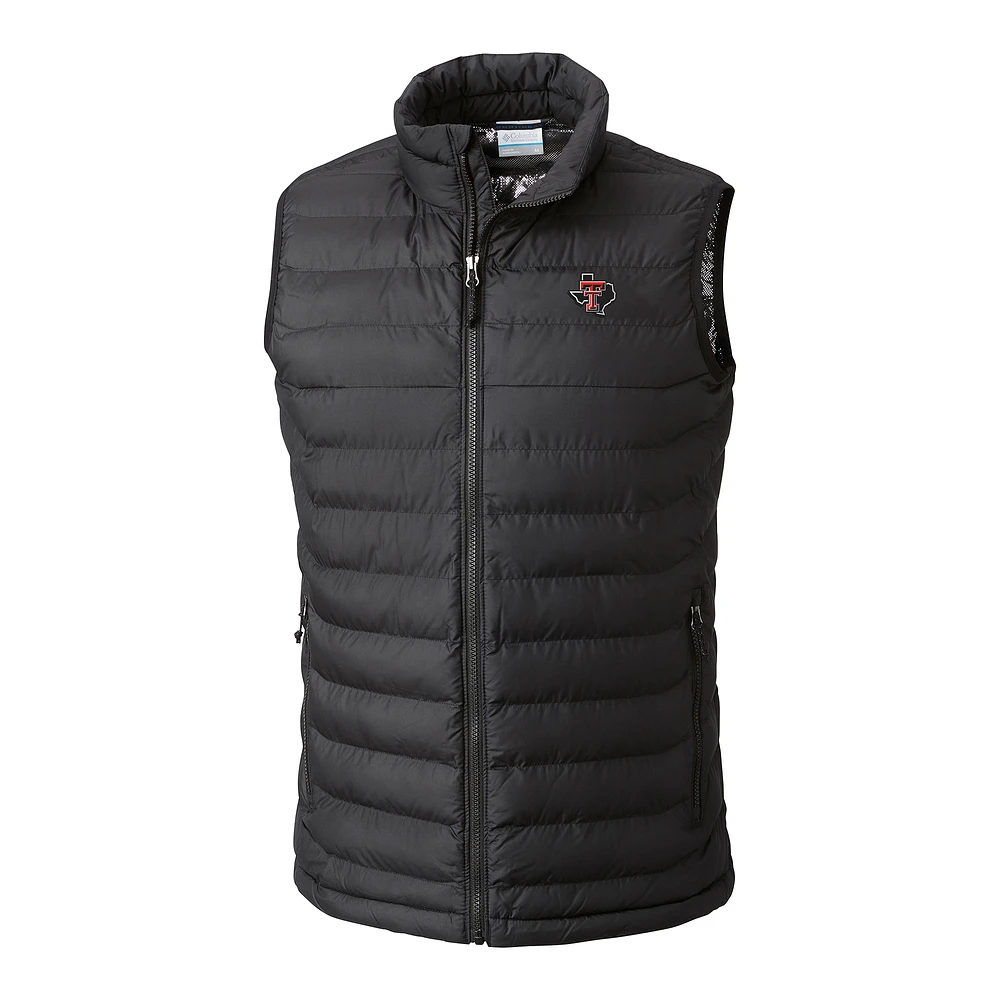 Men's Columbia Texas Tech Red Raiders Powder Lite Omni-Heat Full-Zip Vest