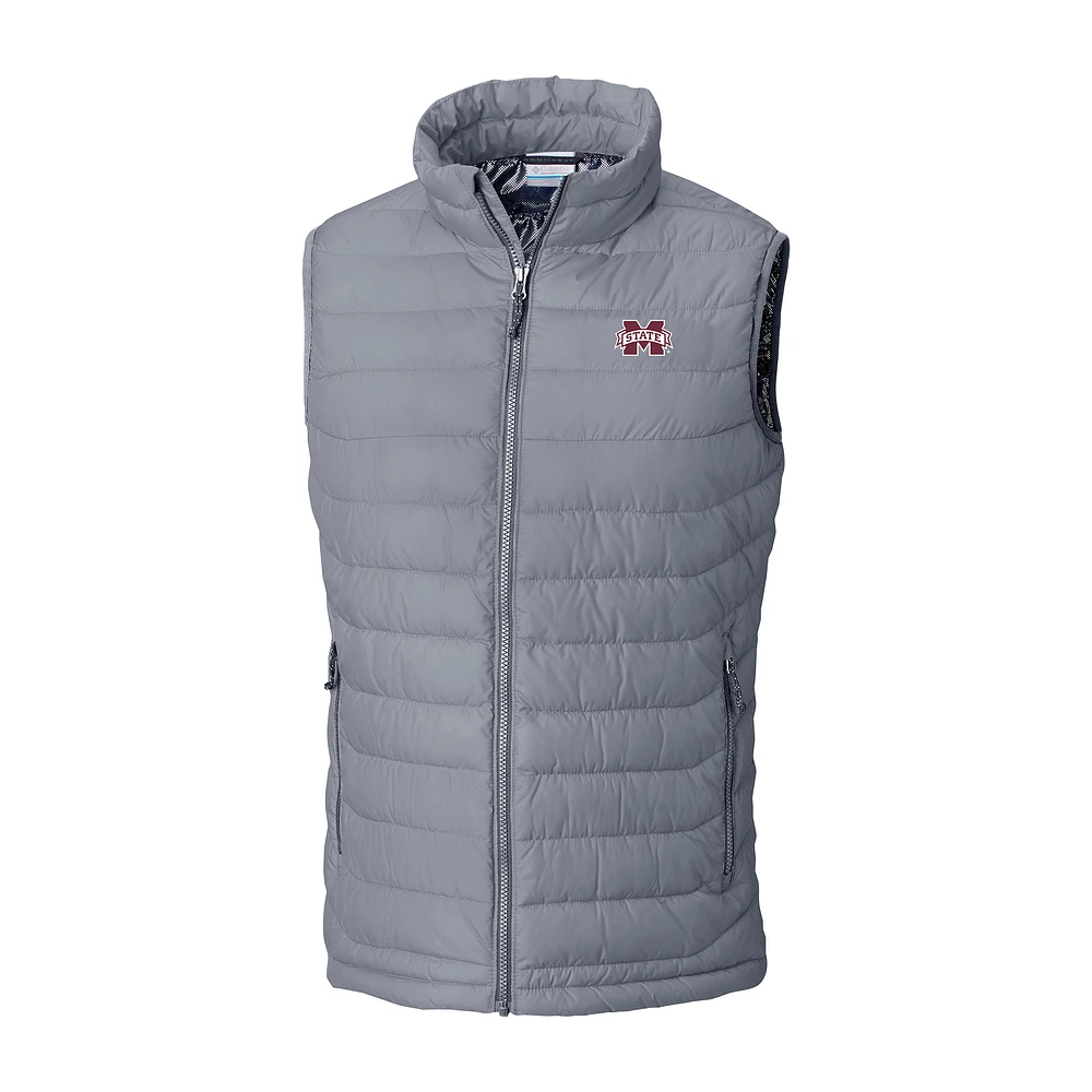 Men's Columbia Mississippi State Bulldogs Powder Lite Omni-Heat Full-Zip Vest