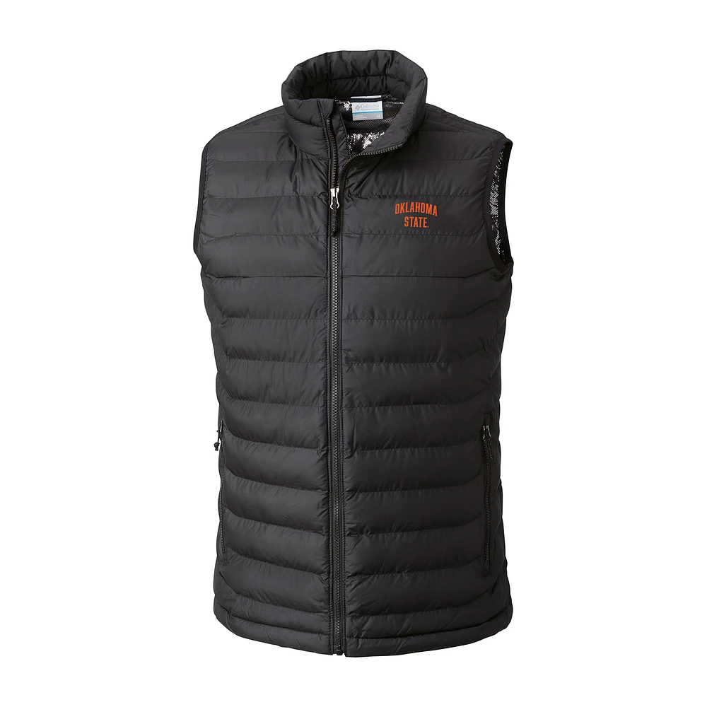 Men's Columbia Oklahoma State Cowboys Powder Lite Omni-Heat Full-Zip Vest