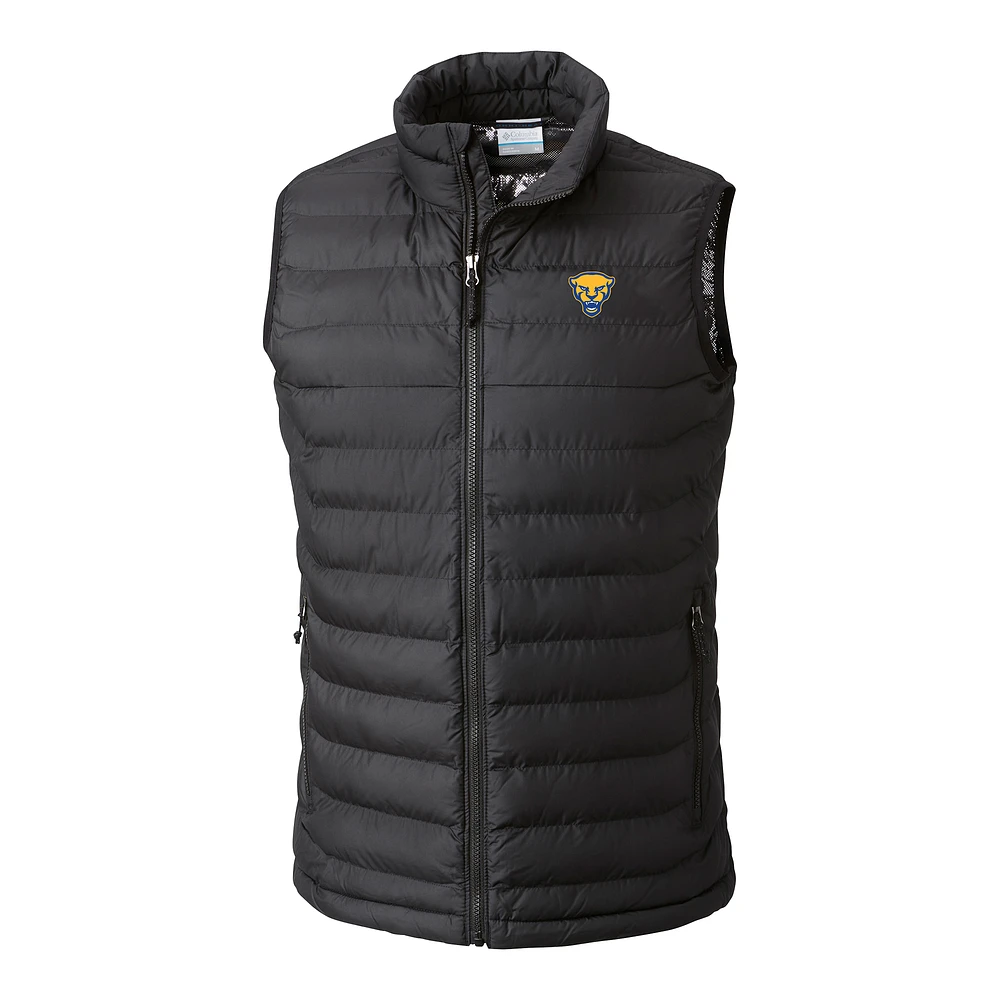 Men's Columbia Pitt Panthers Powder Lite Omni-Heat Full-Zip Vest