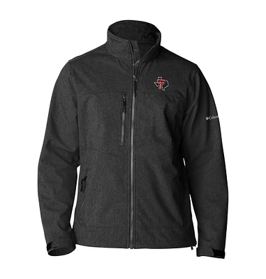Men's Columbia Black Texas Tech Red Raiders Ascender II Full-Zip Softshell Jacket