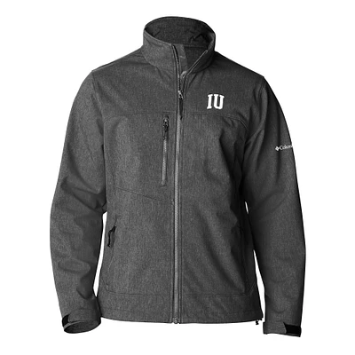 Men's Columbia Gray Indiana Hoosiers Ascender II Full-Zip Softshell Jacket