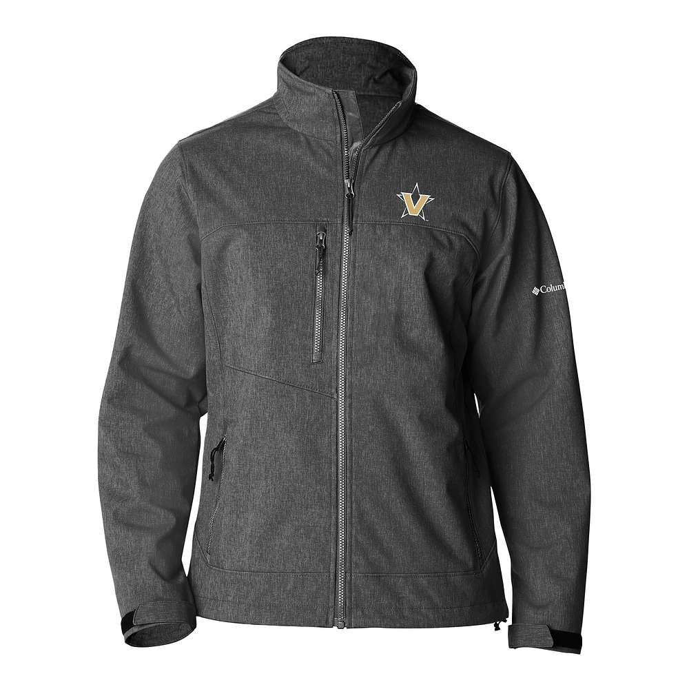 Men's Columbia Gray Vanderbilt Commodores Ascender II Full-Zip Softshell Jacket