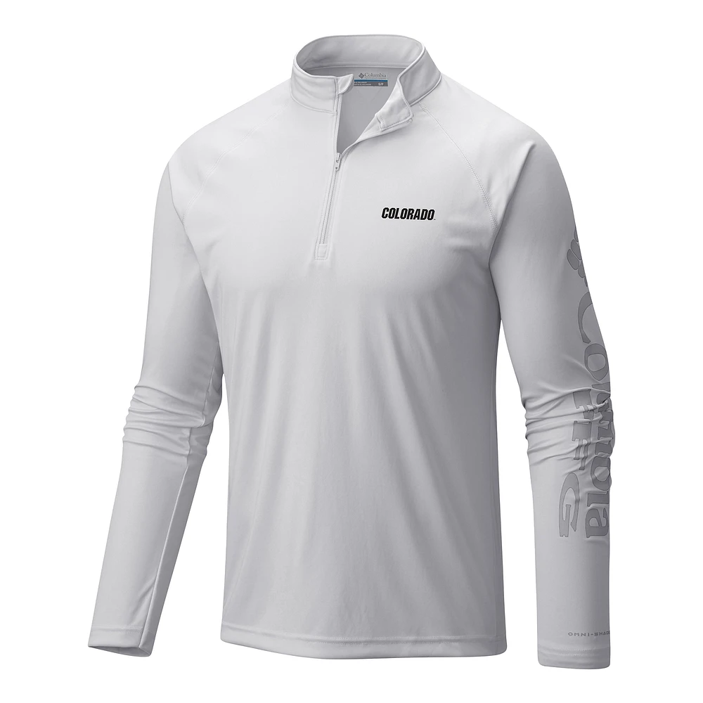 Men's Columbia Colorado Buffaloes Terminal Tackle Omni-Wick Quarter-Zip Top