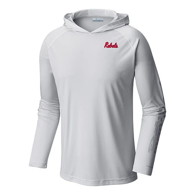 Men's Columbia Ole Miss Rebels Terminal Tackle Omni-Shade Lightweight Pullover Hoodie