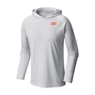 Men's Columbia Oklahoma State Cowboys Terminal Tackle Omni-Shade Lightweight Pullover Hoodie