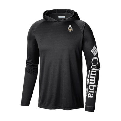 Men's Columbia Purdue Boilermakers Terminal Tackle Omni-Shade Lightweight Pullover Hoodie