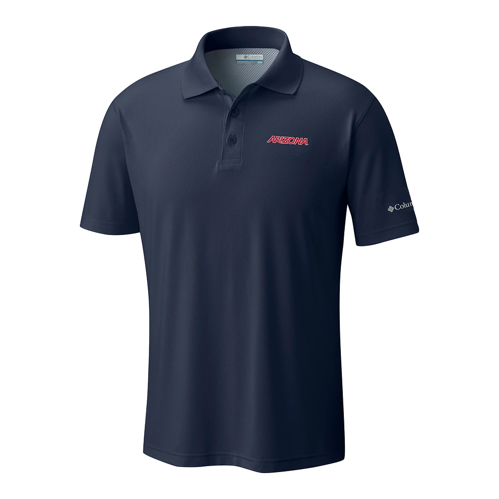 Men's Columbia Navy Arizona Wildcats Low Drag Offshore Omni-Shade Polo