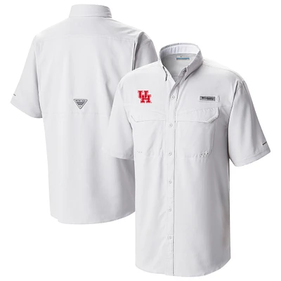 Men's Columbia Houston Cougars Low Drag Offshore Omni-Wick Button-Up Shirt