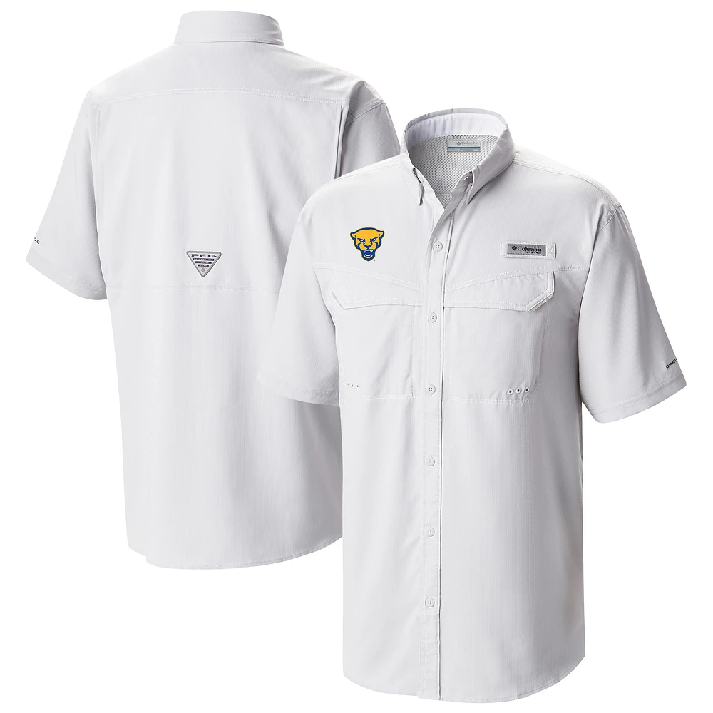 Men's Columbia Pitt Panthers Low Drag Offshore Omni-Wick Button-Up Shirt