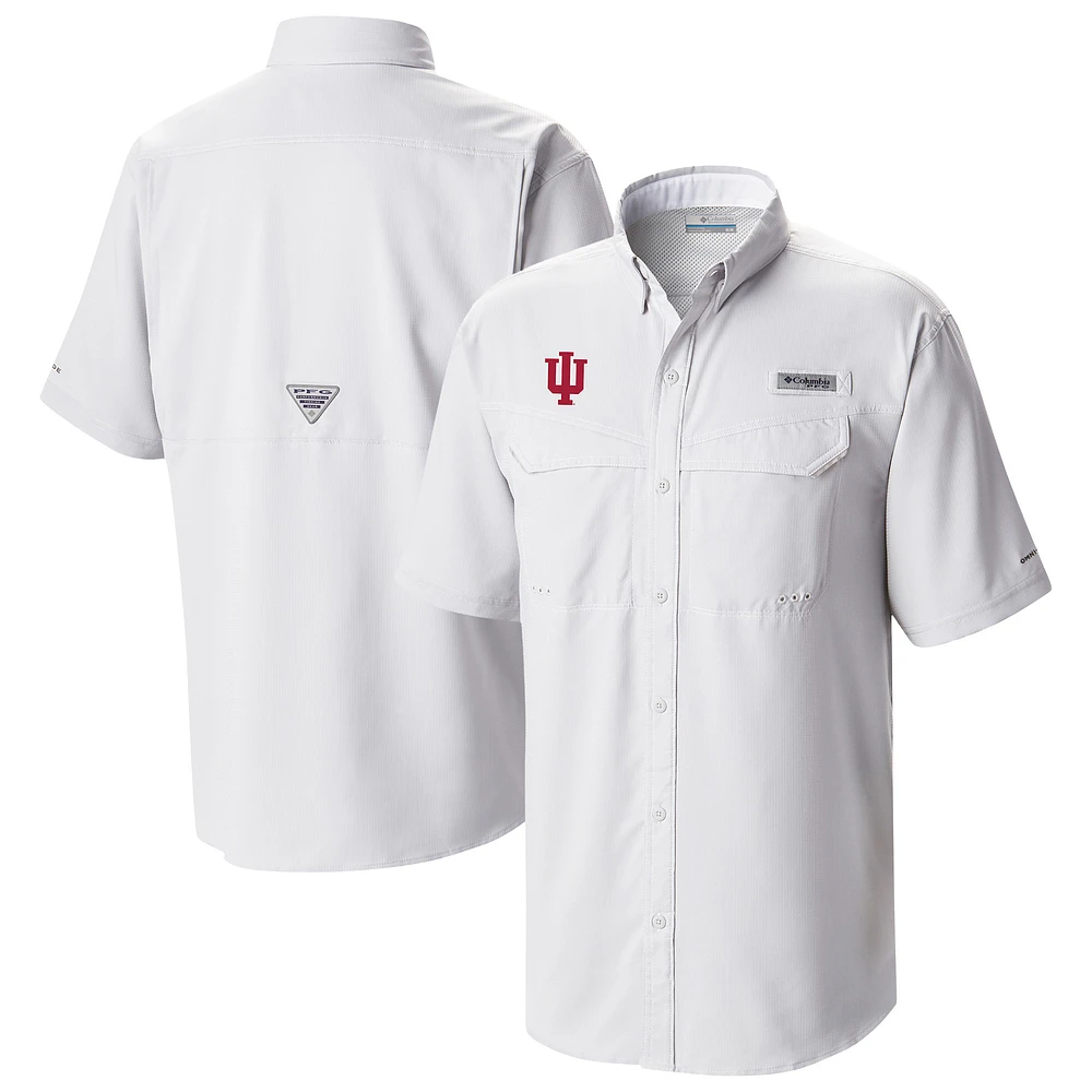 Men's Columbia Indiana Hoosiers Low Drag Offshore Omni-Wick Button-Up Shirt