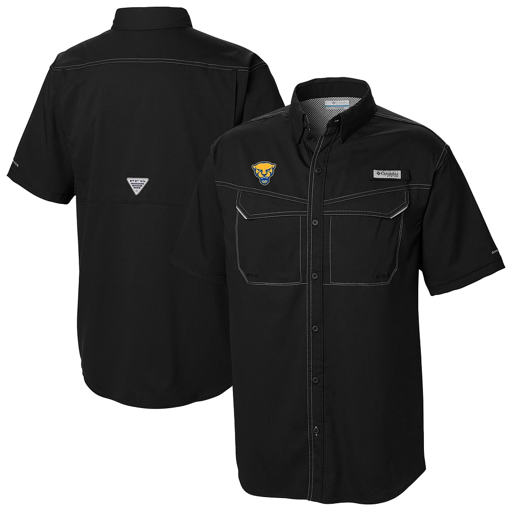 Men's Columbia Pitt Panthers Low Drag Offshore Omni-Wick Button-Up Shirt