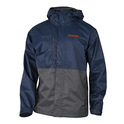 Men's Columbia Navy Syracuse Orange Hikebound Omni-Tech Full-Zip Rain Jacket