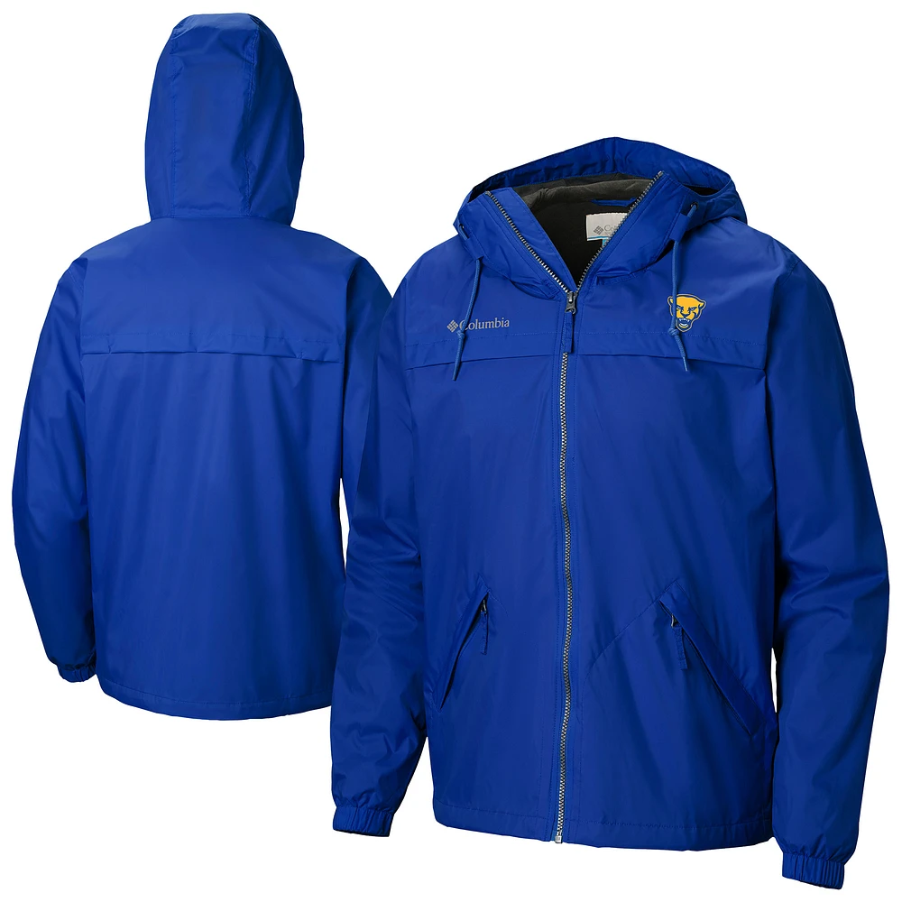 Men's Columbia Blue Pitt Panthers Oroville Creek Lined Omni-Tech Full-Zip Jacket