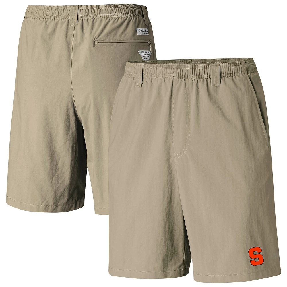 Men's Columbia Tan Syracuse Orange PFG Backcast III Water Shorts